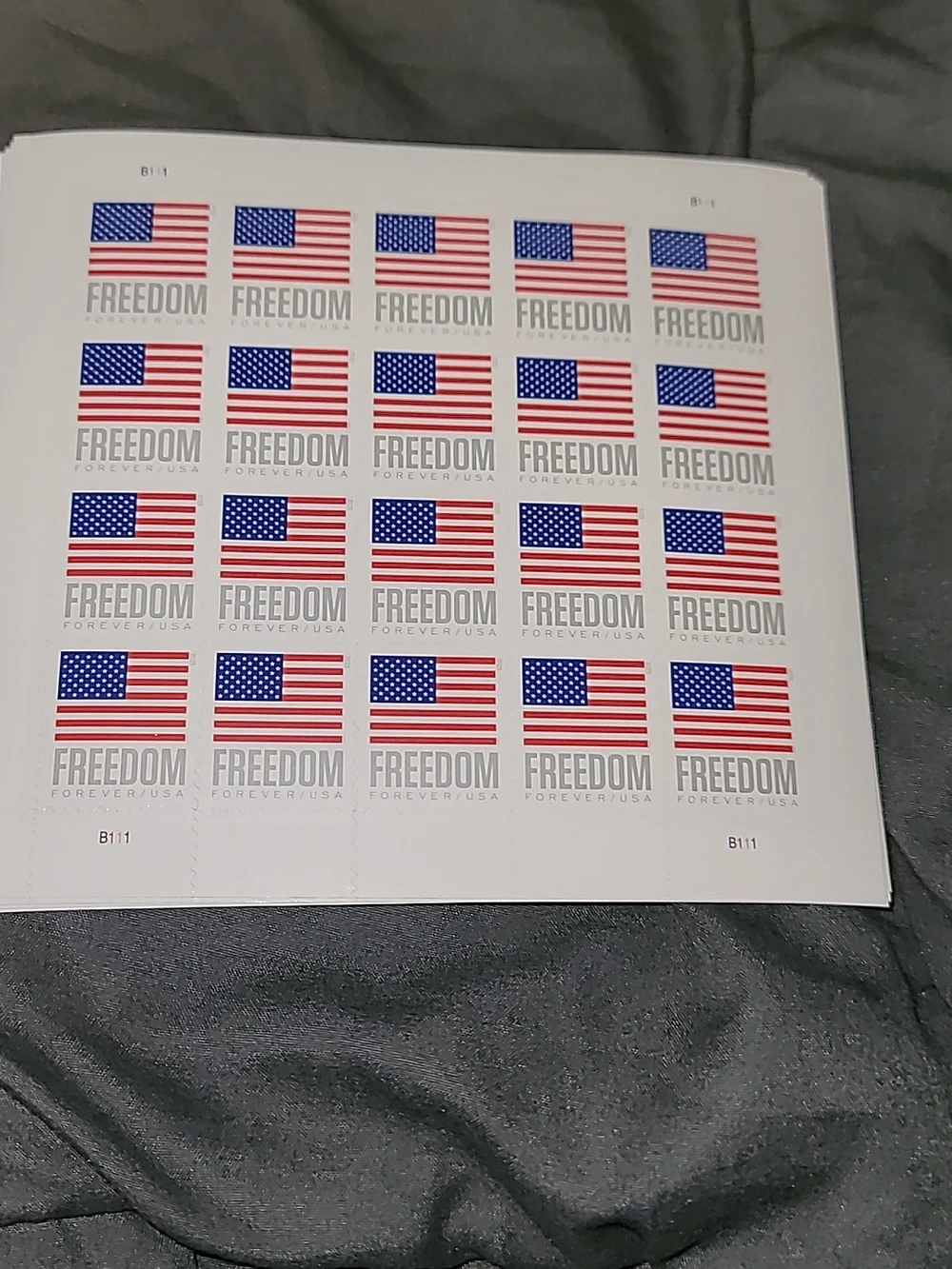 100 Forever Stamps 5 Sheets of 20 First Class USPS Stamps 2023 U.S. Flag Flags